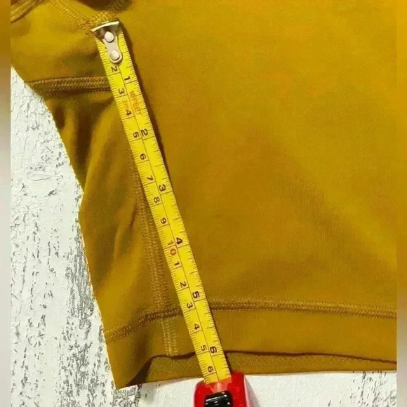 Lululemon Sweat Intention Bodysuit/Onesie Shorts in Gold Spice - Picture 11 of 14